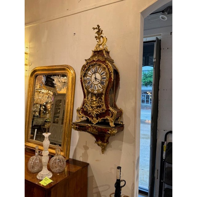 19th Century Impressive 19th Century French Boullework and Gilt Bronze Bracket Clock For Sale - Image 5 of 10