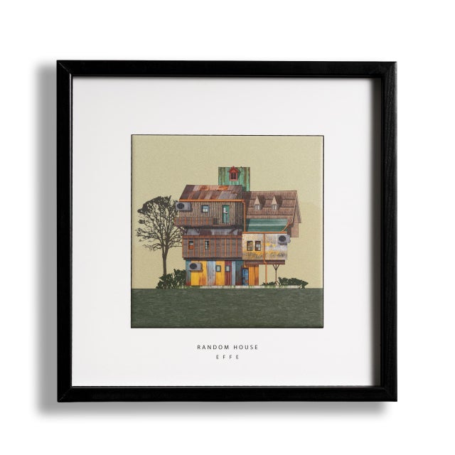 Framed Random House by Francesco Di Dio for Kiasmo For Sale - Image 6 of 6