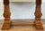 Wood Vintage Solid Wood Tuscan Farmhouse Style Drop Leaf Trestle Table For Sale - Image 7 of 17