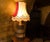 Brown Antique Wooden Pendulum Wheel Lamp For Sale - Image 8 of 9