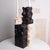 Brutalist Wood and Stone Candle Holder - Holey Tower Candle Holder | Melting Series by Gabor Gobi For Sale - Image 4 of 13