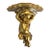 Vintage Niccolini Italia Gilt Wood Cherub Wall Sconce Signed C1950 For Sale