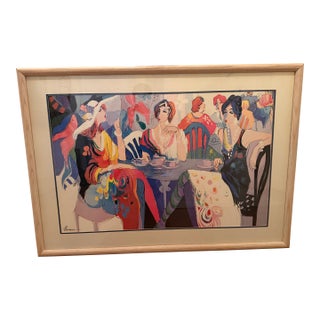 1970s Isaac Maimon “Women at the Cafe” Print For Sale