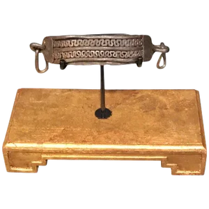 17th Century Iron Dog Collar, Museum Mounted