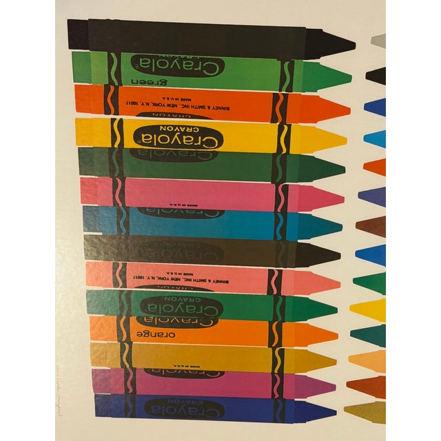 1970s Vintage Mickey Myers "Even More..."Crayola Crayon Pop-Art Poster, Framed For Sale - Image 9 of 12