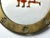 Traditional German Brass Framed Porcelain Plate: Hand Painted Skating Children For Sale - Image 3 of 8