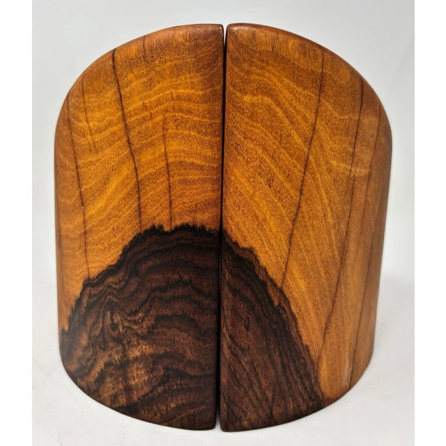 Contemporary Don Shoemaker Cocobolo Sculptural Bookends for Señal, Mexico, 1960s For Sale - Image 3 of 15