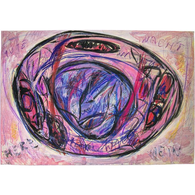 Maurizio Gracceva, Mein Herz, 2010, Mixed Media Drawing on Paper For Sale
