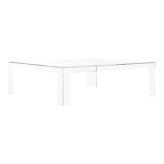 Kartell Invisible Square Acrylic Coffee Table by Tokujin Yoshioka For Sale