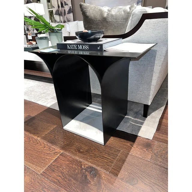 2020s Modern Dark Side Table For Sale - Image 5 of 10