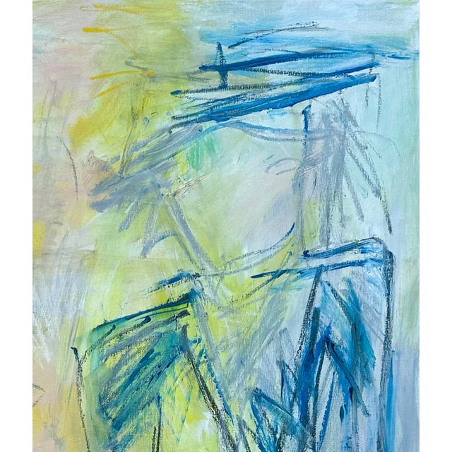 Abstract "Chance Encounter" by Trixie Pitts Abstract Pop-Art Inspired Oil Painting For Sale - Image 3 of 12