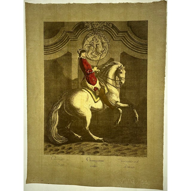 Antique Equestrian/Dressage Prints, Set of Seven, Framed For Sale - Image 11 of 13