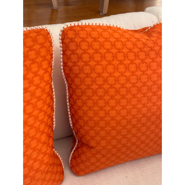 Textile Bernhardt Patterned Feather Down Throw Pillows, Pair For Sale - Image 7 of 12