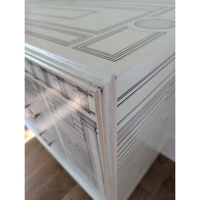 Mid 20th Century Italian Architectural Dresser in the Style of Fornasetti For Sale - Image 15 of 18