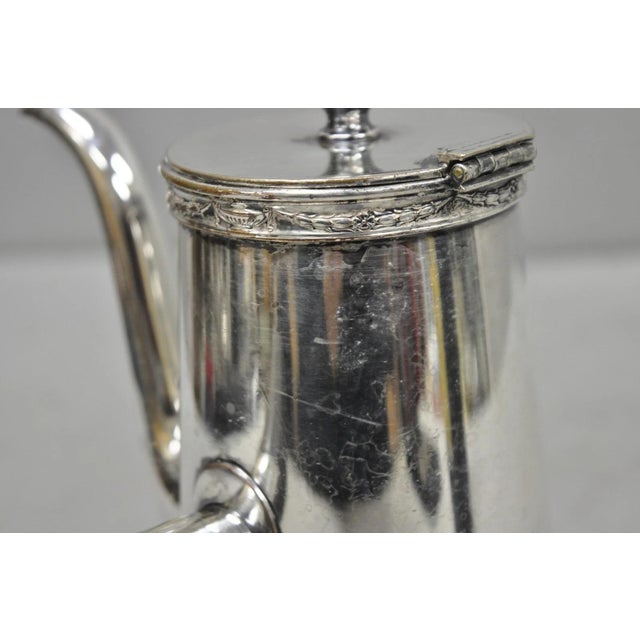 Antique Gorham "The Windermere Hotel" London Silver Plated Coffee Tea Pot For Sale - Image 14 of 15
