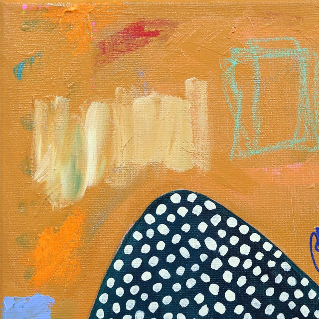 Textile In My White Boots - Colorful Abstract Feminine Figurative Still Life Art by Courtney Simone For Sale - Image 7 of 9