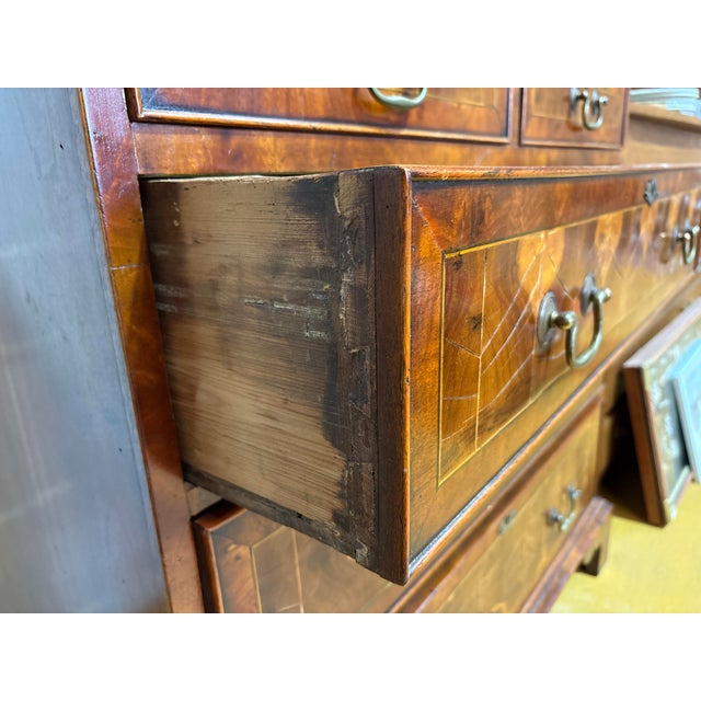 Brown 19th Century Georgian Chest of Drawers in End-Grain Wood Marquetry For Sale - Image 8 of 16