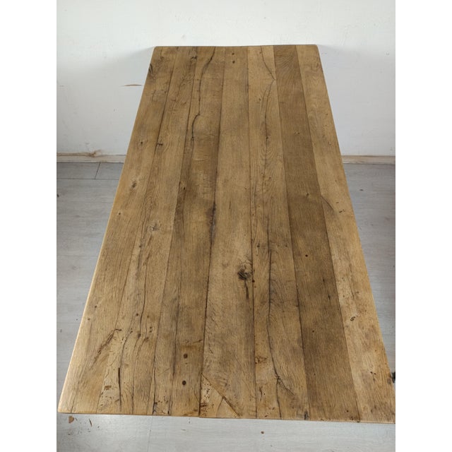 Farmhouse Table in Oak For Sale - Image 16 of 18