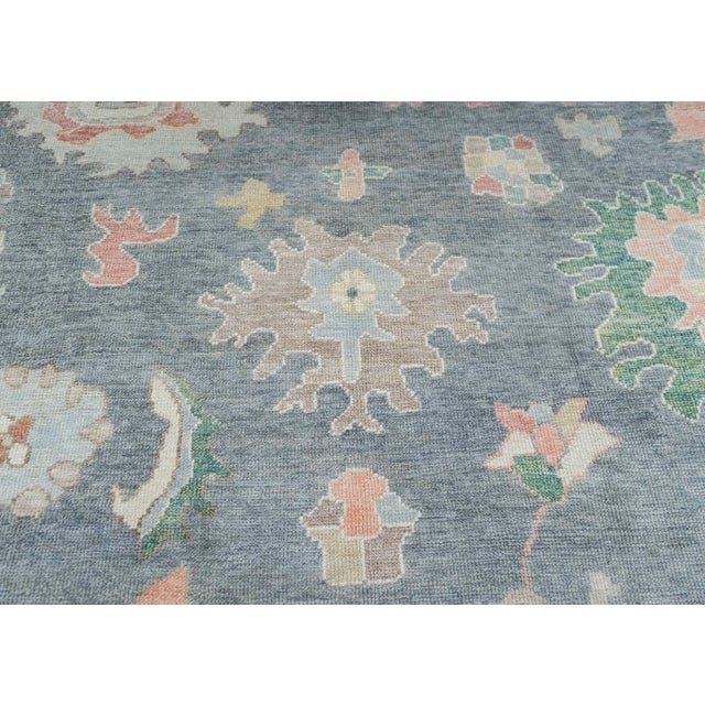 Turkish Oushak Rug 9'6" x 13' #20376 For Sale - Image 4 of 8