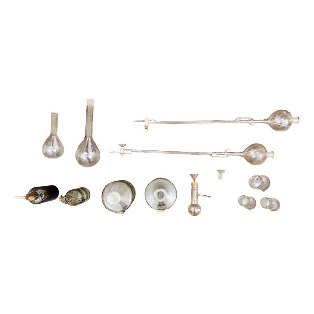 Historical Laboratory Glassware, Set of 10 For Sale