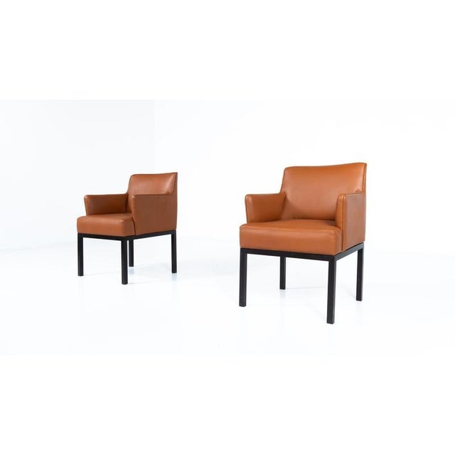 Mid-Century Armchairs Mod 56 by Jules Wabbes for Mobilier Universel, 1960, Set of 2 For Sale - Image 6 of 13