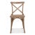 A French bistro-style whitewashed oak bentwood dining chair, with a padded woven caned seat. Dimensions: 20" W x 22 D x...