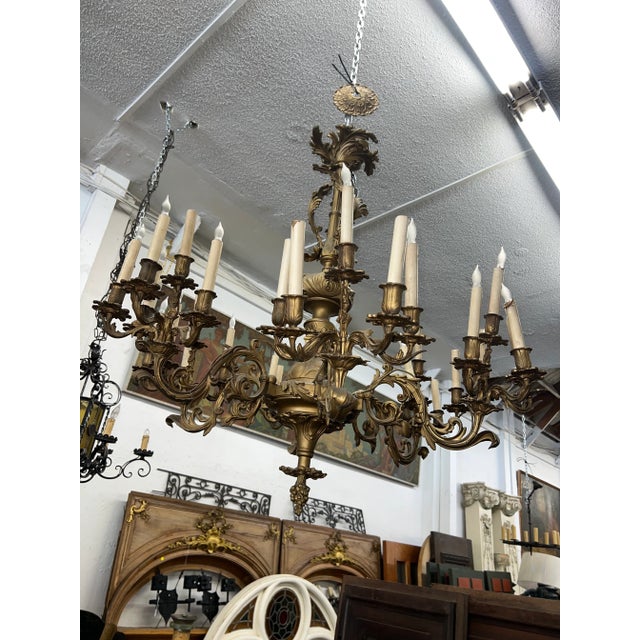 Mediterranean 1920s Spanish Mediterranean Chandelier Rupert Murdoch Estate For Sale - Image 3 of 13