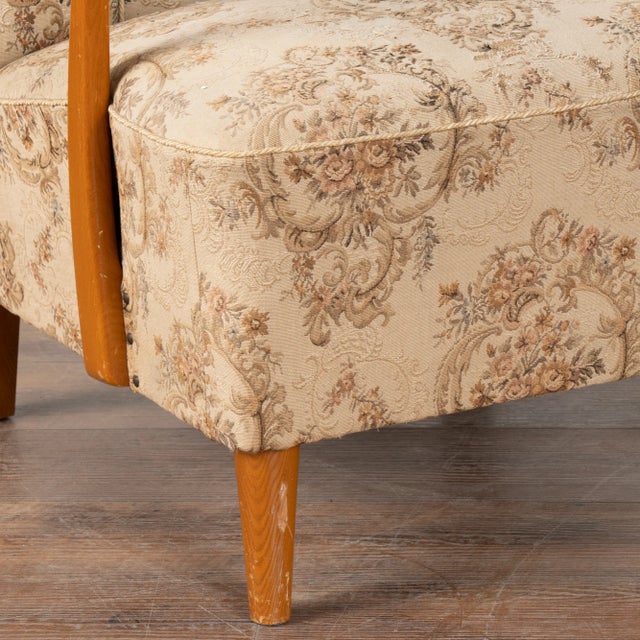 Wood Pair, Armchairs From Denmark Circa 1940-60 For Sale - Image 7 of 9