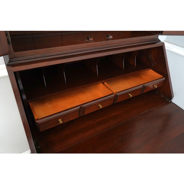 Ethan Allen Georgian Court Cherry Secretary Desk For Sale In Philadelphia - Image 6 of 18