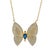 Metal Hope Butterfly Gold & Diamond Necklace For Sale - Image 7 of 7