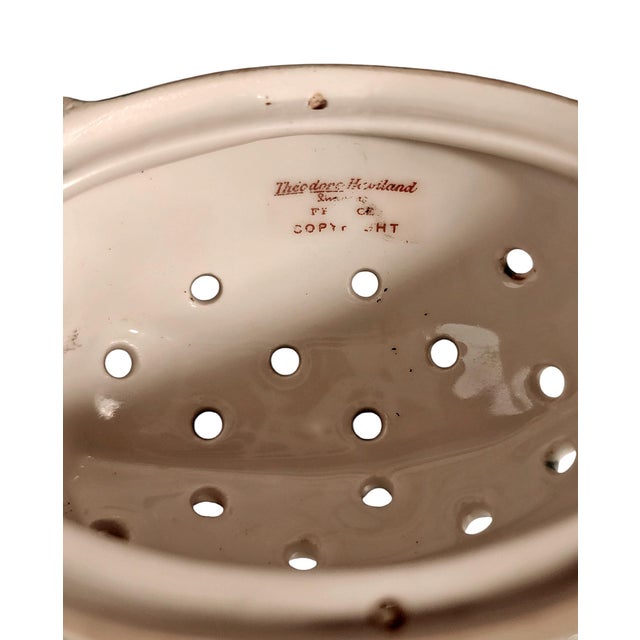 Emerald 1920s Art Déco Ceramic Green Hedgehog Toothpick Holder by Édouard-Marcel Sandoz Manufactured by Theodore Haviland, France For Sale - Image 8 of 8