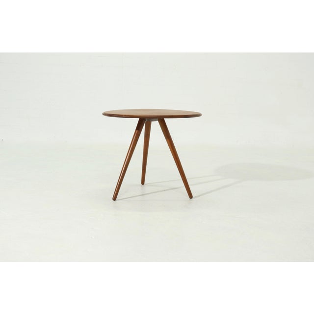 Brown Sculptural Side Table by A. Patijn for Zijlstra Joure, 1950s For Sale - Image 8 of 9