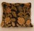 Textile 19th Century French Needlepoint Pillow Throw Cushion Floral Dark Blue Hand Crafted For Sale - Image 7 of 9