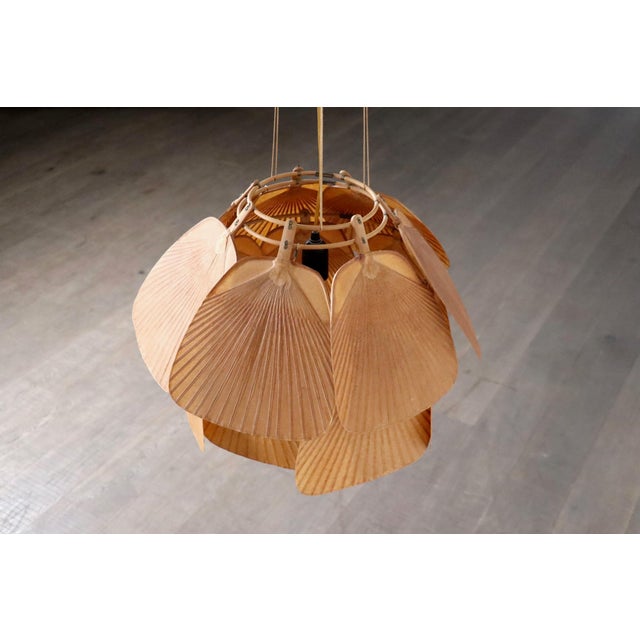Uchiwa Series Ju-Yon Chandelier by Ingo Maurer for Design M, Germany, 1973 For Sale - Image 12 of 14