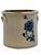 Antique American 2 Gallon Stoneware Storage Crock With Beautiful Hand Decorated Blue Flower Design Circa Mid 1800s For Sale In Boston - Image 6 of 18