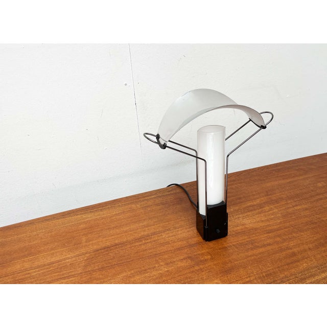 Postmodern Italian Palio Table Lamp by Perry King, S. Miranda for Arteluce, 1980s For Sale - Image 9 of 18