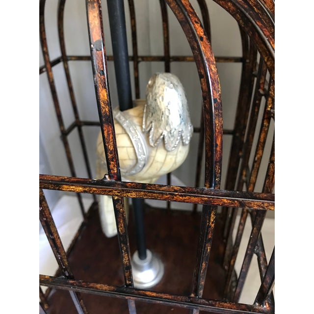Vintage Uttermost Parrot Bird Cage Table Lamp Chairish