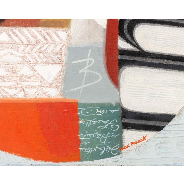 Textile Max Papart "Hopi Bird No. 3" Oil on Canvas, 1977 For Sale - Image 7 of 10