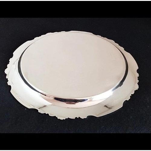 Elizabeth II Sterling Silver Salver from James Dixon & Sons, 1998 For Sale - Image 4 of 18