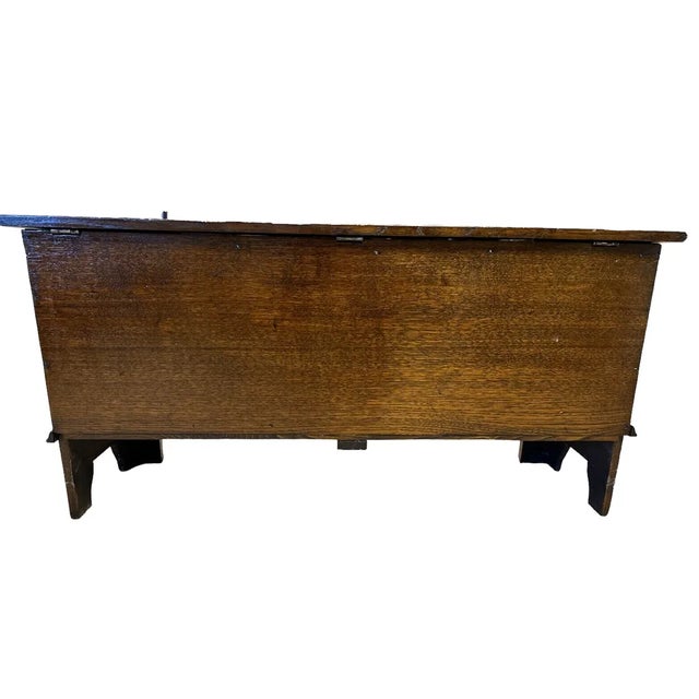 1960s 1960s Vintage Carved Oak Wood Jacobean Style Coffer Trunk Chest Attrib. To Titchmarsh & Goodwin For Sale - Image 5 of 12