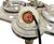 Metal 1930s Art Deco Light Up Airplane Chrome Ashtray Stand W/ Electric Lighter & Art Glass Base For Sale - Image 7 of 9