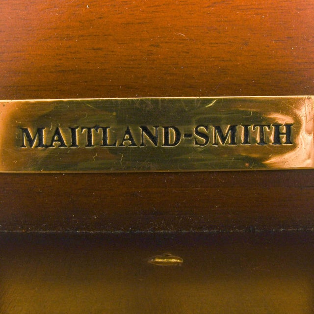 Traditional Late 20th Century Maitland Smith Mahogany Game Table For Sale - Image 3 of 7