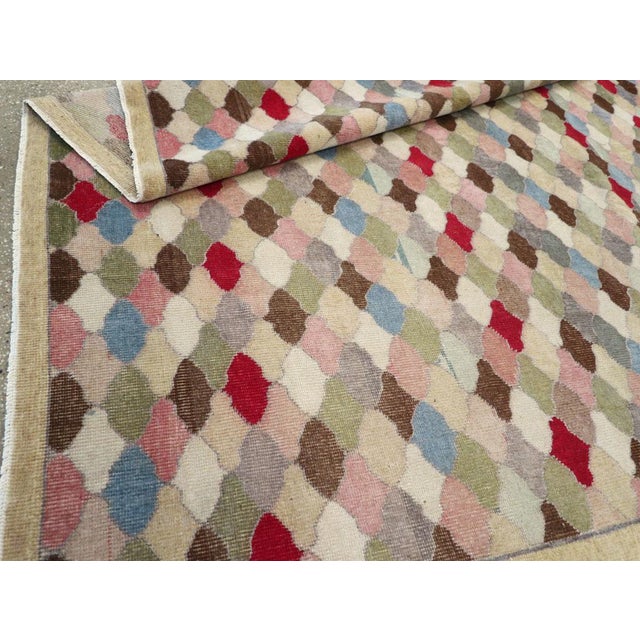 Galerie Shabab Collection Mid-20th Century Turkish Anatolian Wide Gallery Runner For Sale - Image 10 of 10