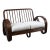 Pretzel Rattan Settee For Sale