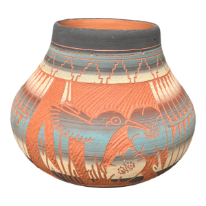 Vintage Dennison Billy Navajo Art Pottery Vase