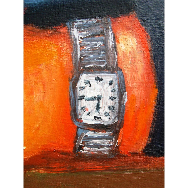 Peter Loeding, Workers on Their Lunch Break, 1980s, Oil Painting on Canvas, Framed For Sale - Image 7 of 9