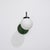 Mid-Century Modern Vintage Italian Curved Wall Sconce with Opaline Globe and Green Backplate, 1950s For Sale - Image 3 of 9