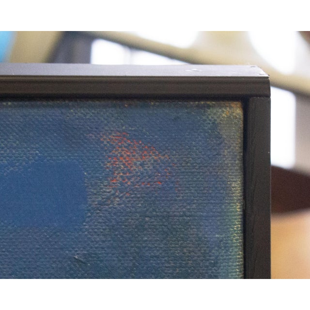 Signed “Moon Flower” Abstract Oil on Canvas Painting by Martin Friedman For Sale In Indianapolis - Image 6 of 12