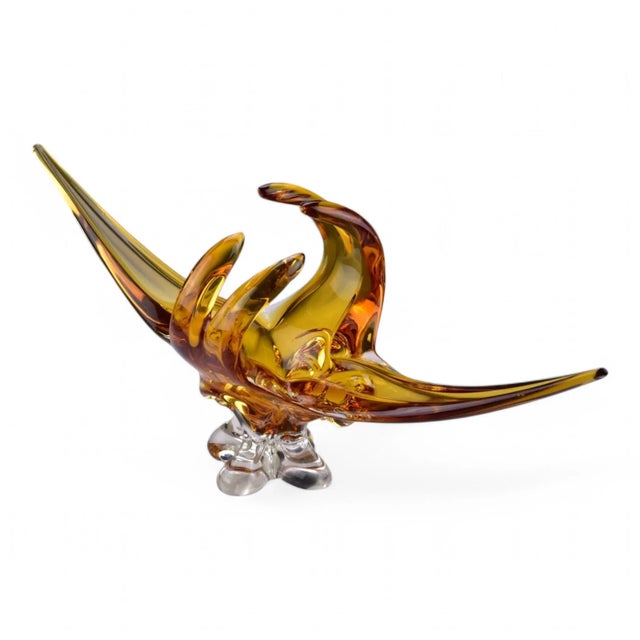 Murano Lorraine Art Glass Centerpiece Sculpture Bowl Mid Century Modern For Sale - Image 4 of 10