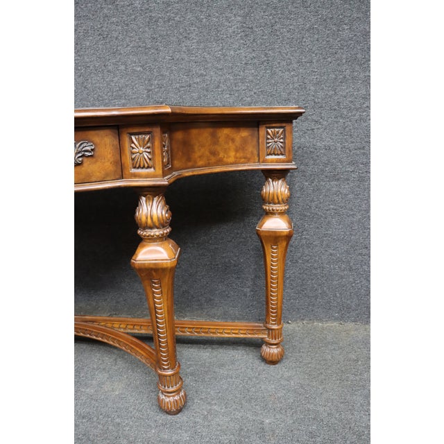 Drexel Drexel Heritage Cherry and Walnut Console Table For Sale - Image 4 of 17